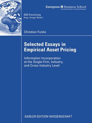 cover image of Selected Essays in Empirical Asset Pricing